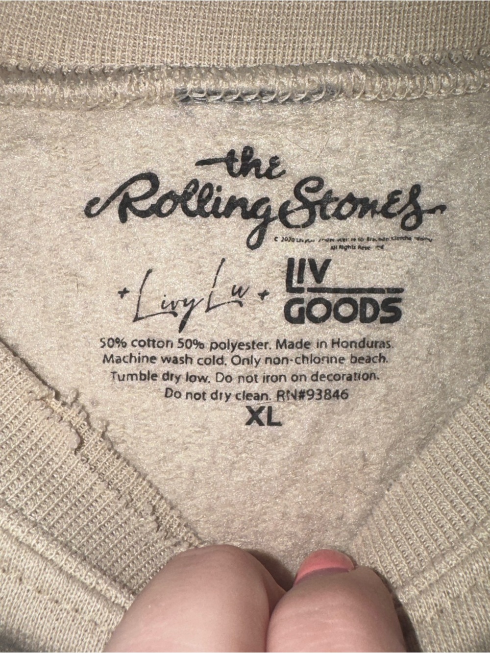 UGA The Rolling Stones Sweatshirt - Picture 2 of 4